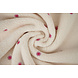 Oeko-Tex® Teddy Tessuto Ricamato Fiori Camilla Crema Oeko-Tex® Teddy Tessuto Ricamato Fiori Camilla Crema