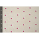 Oeko-Tex®  Teddy Tela Bordado Flores Camilla Crema