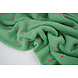 Oeko-Tex® Teddy Tessuto Ricamato Fiori Camilla Verde Oeko-Tex® Teddy Tessuto Ricamato Fiori Camilla Verde