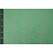 Oeko-Tex® Teddy Tessuto Ricamato Fiori Camilla Verde Oeko-Tex® Teddy Tessuto Ricamato Fiori Camilla Verde