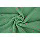 Oeko-Tex® Teddy Tessuto Ricamato Fiori Camilla Verde Oeko-Tex® Teddy Tessuto Ricamato Fiori Camilla Verde