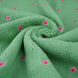 Oeko-Tex® Teddy Tessuto Ricamato Fiori Camilla Verde Oeko-Tex® Teddy Tessuto Ricamato Fiori Camilla Verde