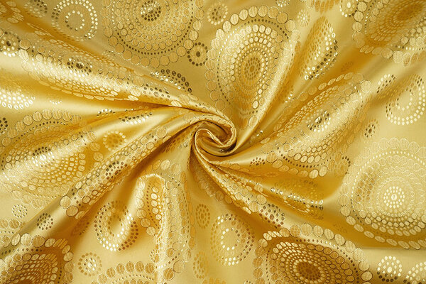 Broccato Pois Mandala Oro Broccato Pois Mandala Oro