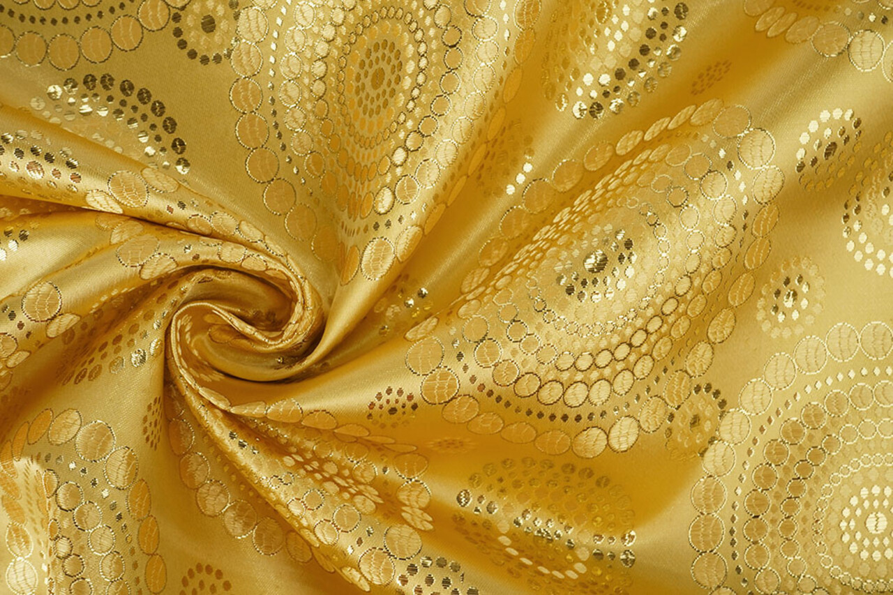 Broccato Pois Mandala Oro Broccato Pois Mandala Oro