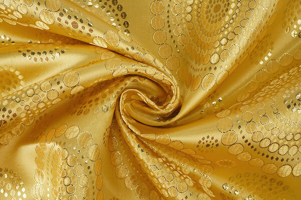 Broccato Pois Mandala Oro Broccato Pois Mandala Oro