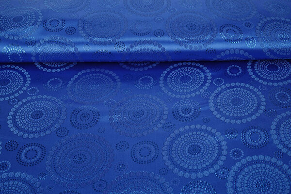 Broccato Pois Mandala Blu Cobalto Broccato Pois Mandala Blu Cobalto