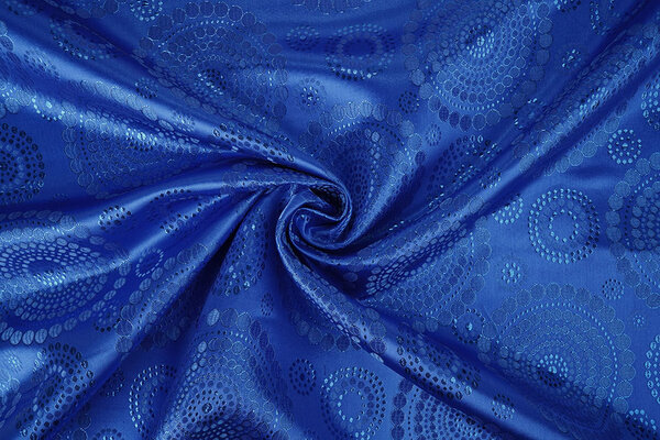 Broccato Pois Mandala Blu Cobalto Broccato Pois Mandala Blu Cobalto
