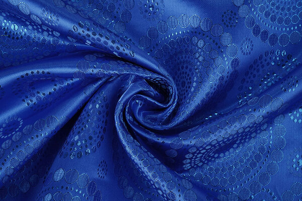 Broccato Pois Mandala Blu Cobalto Broccato Pois Mandala Blu Cobalto