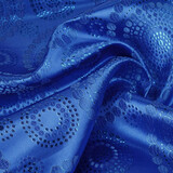 Brocado Puntos Mandala Azul Cobalto Brocado Puntos Mandala Azul Cobalto