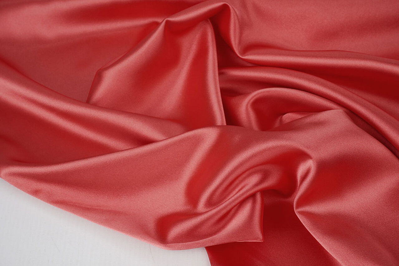Stretch Satin Foncé Corail Stretch Satin Foncé Corail