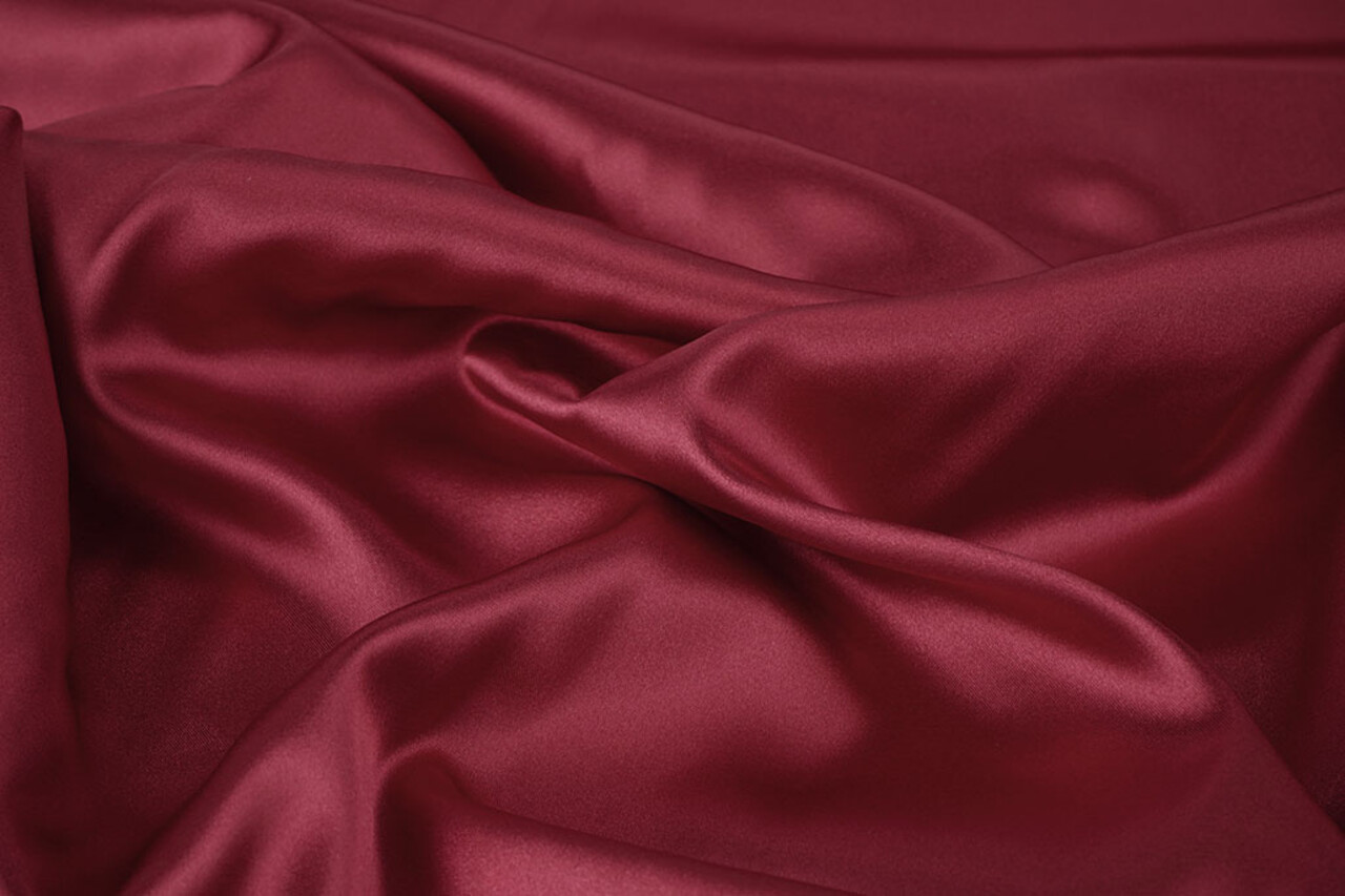 Stretch Satin Wijnrood Stretch Satin Wijnrood