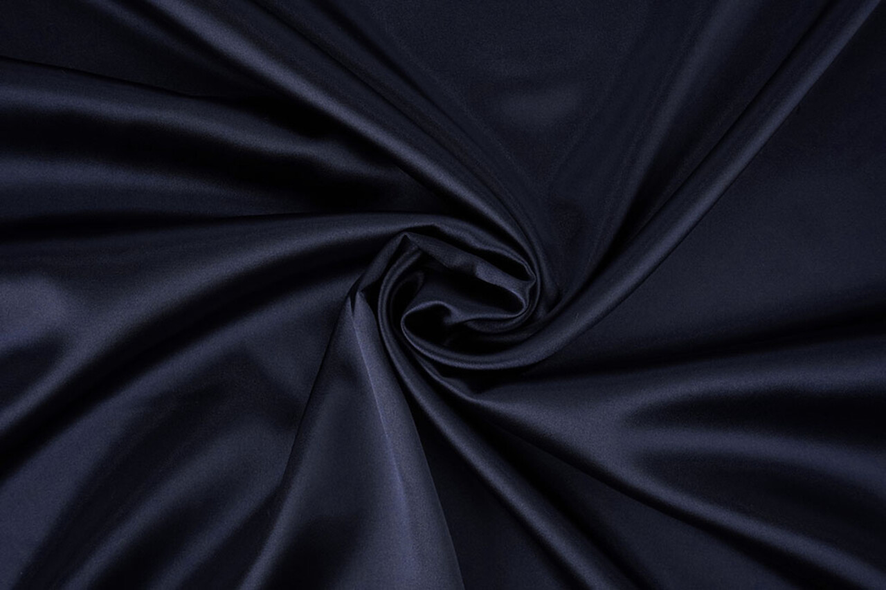 Stretch Satin Foncé Bleu Marine Stretch Satin Foncé Bleu Marine