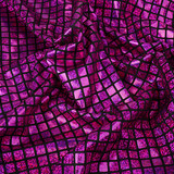 Lamé Quadretti Fucsia Rosa Lamé Quadretti Fucsia Rosa