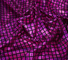 Lamé Cuadritos Fucsia Rosa Lamé Cuadritos Fucsia Rosa