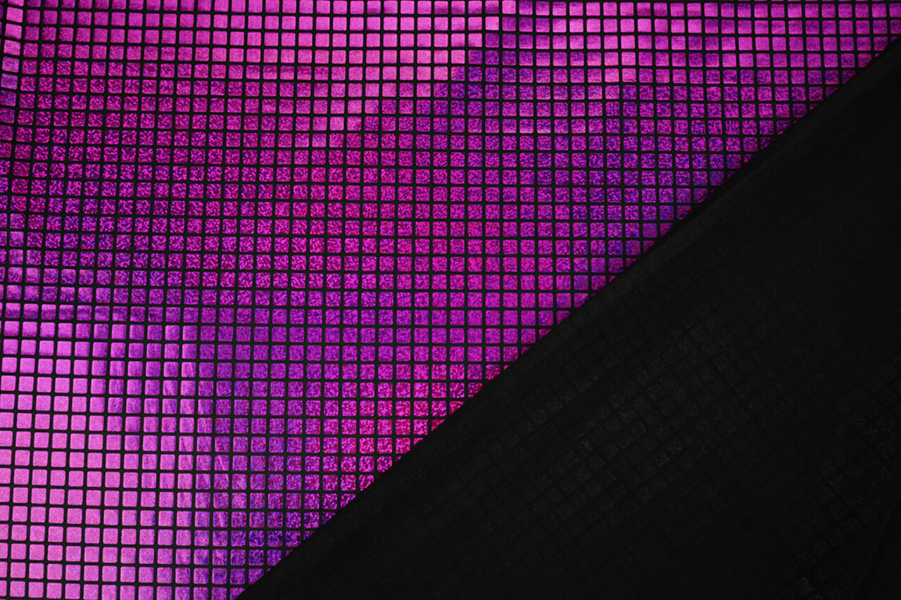 Lamé Cuadritos Fucsia Rosa Lamé Cuadritos Fucsia Rosa