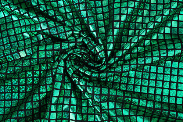 Lamé Cuadritos Verde Hierba Lamé Cuadritos Verde Hierba