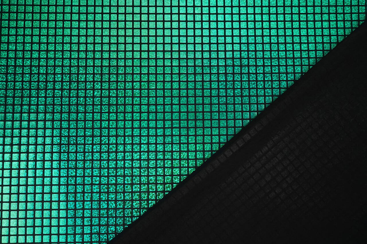 Lamé Quadretti Verde Erba Lamé Quadretti Verde Erba