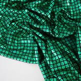 Lamé Cuadritos Verde Hierba Lamé Cuadritos Verde Hierba