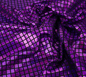 Lamé Quadretti Viola