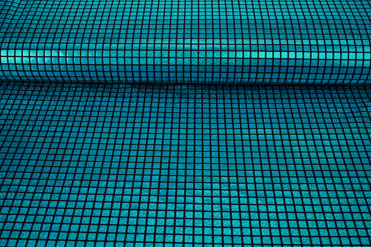 Lamé Cuadritos Aqua Lamé Cuadritos Aqua