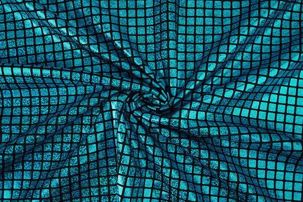 Lamé Carreaux Aqua Lamé Carreaux Aqua