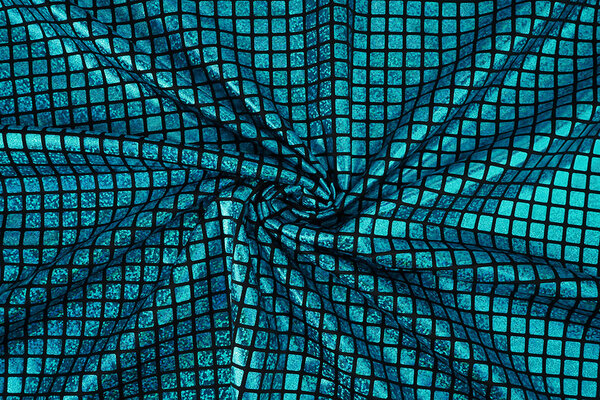 Lamé Cuadritos Aqua Lamé Cuadritos Aqua