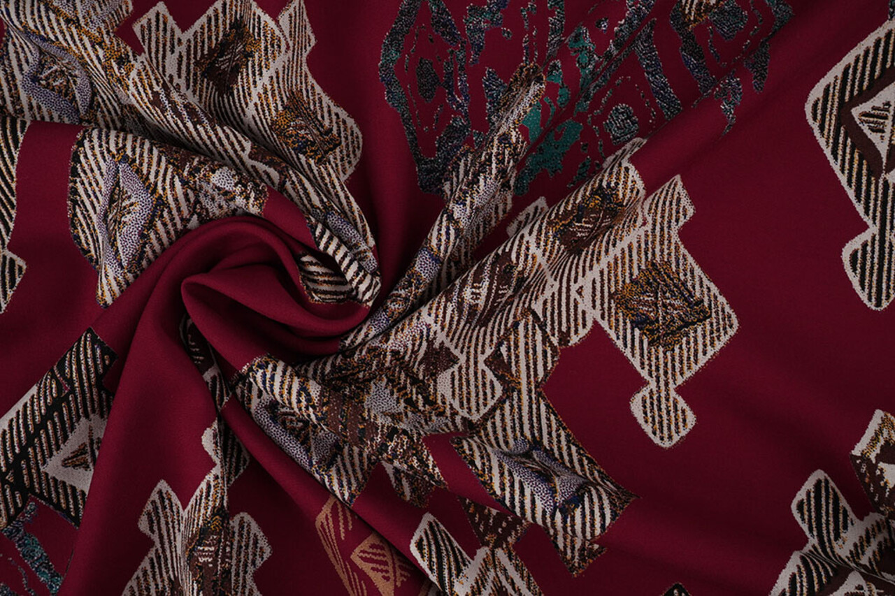 100% Viscosa Leonora Bordeaux 100% Viscosa Leonora Bordeaux