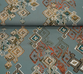 100% Viscose Leonora Grey-Blue 100% Viscose Leonora Grey-Blue