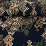 100% Viskose Leonora Dunkel Marineblau 100% Viskose Leonora Dunkel Marineblau