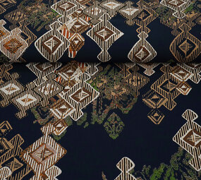 100% Viscose Leonora Dark Navy Blue 100% Viscose Leonora Dark Navy Blue