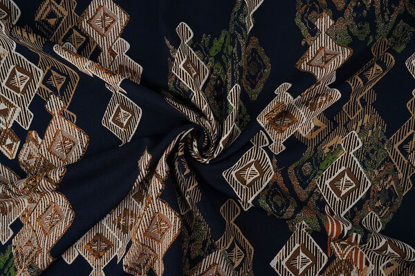 100% Viscose Leonora Dark Navy Blue 100% Viscose Leonora Dark Navy Blue