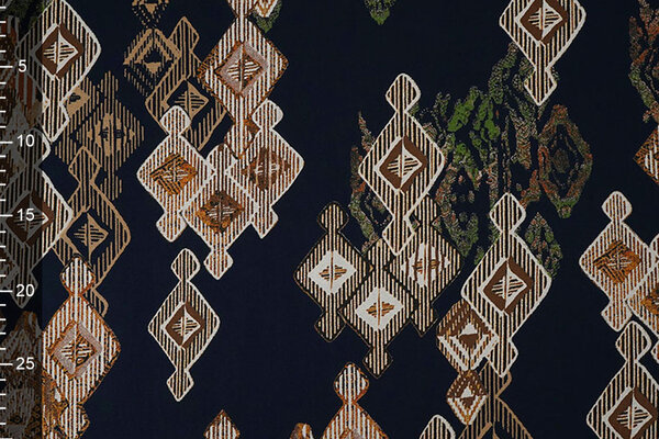 100% Viskose Leonora Dunkel Marineblau 100% Viskose Leonora Dunkel Marineblau