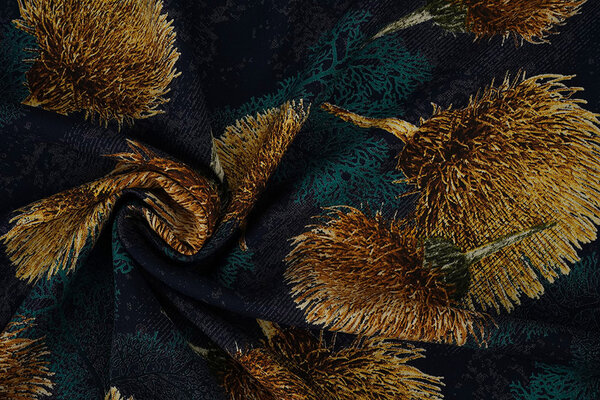 100% Viscose Helena Navy Blue 100% Viscose Helena Navy Blue