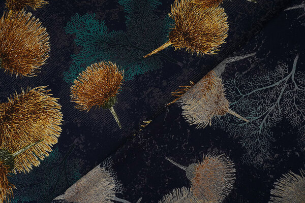 100% Viscose Helena Navy Blue 100% Viscose Helena Navy Blue