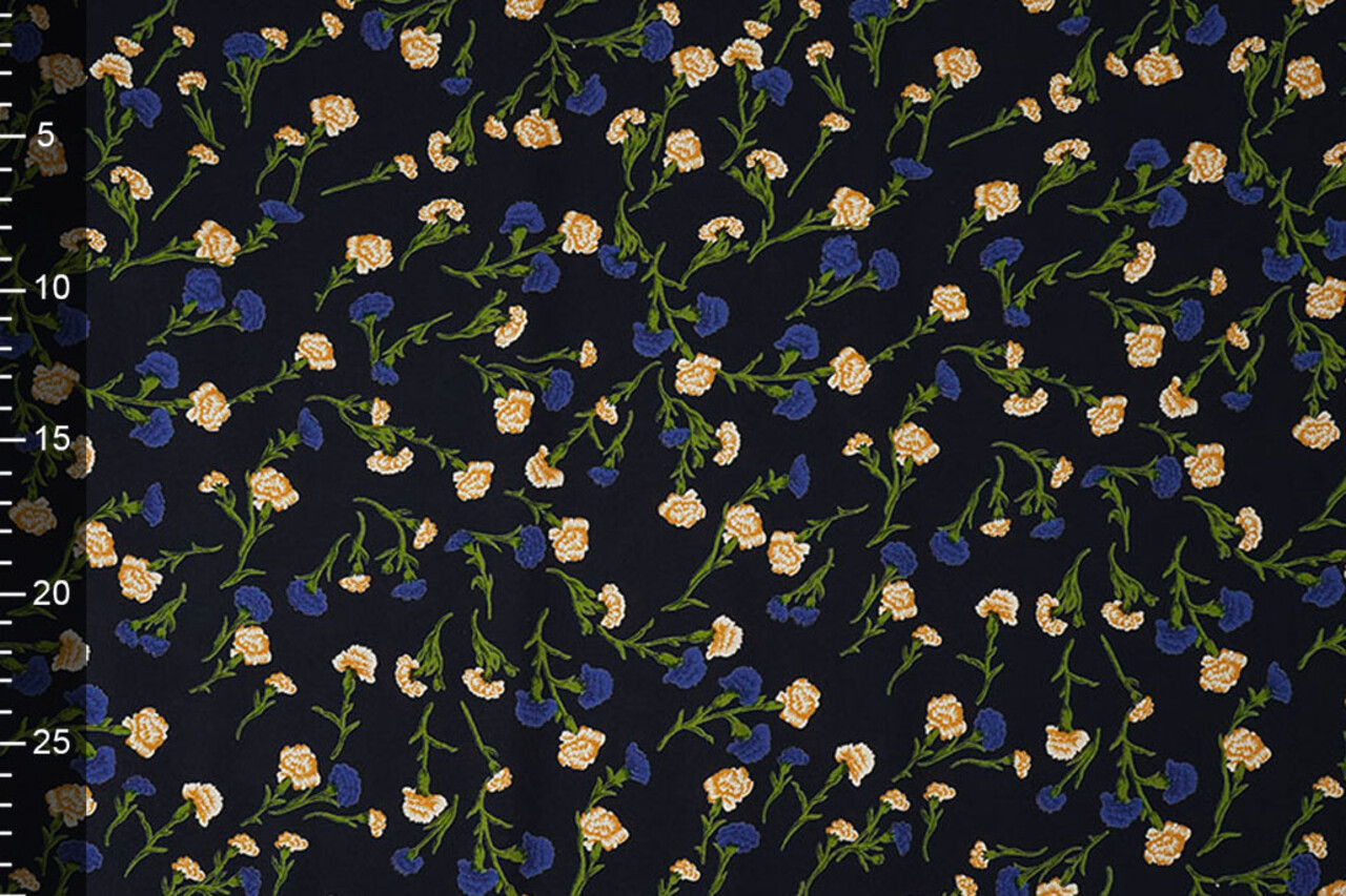 100% Viscose Dorothea Dark Navy Blue 100% Viscose Dorothea Dark Navy Blue