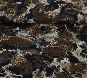 100% Viscose Frederique Dark Navy Blue 100% Viscose Frederique Dark Navy Blue