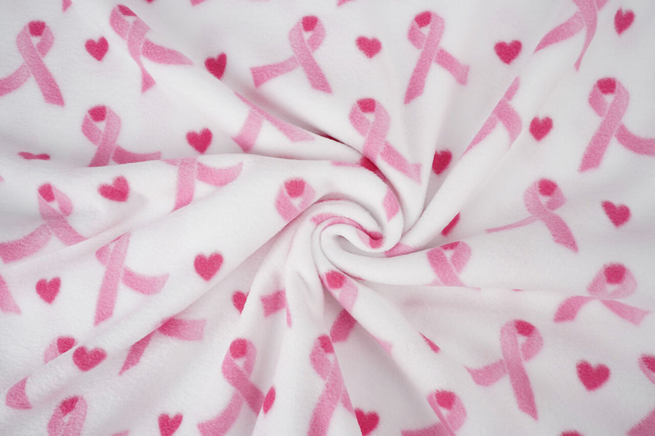 Oeko-Tex® Polaire Imprimée Strikjes Rose Oeko-Tex® Polaire Imprimée Strikjes Rose