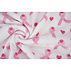 Oeko-Tex® Polaire Imprimée Strikjes Rose Oeko-Tex® Polaire Imprimée Strikjes Rose