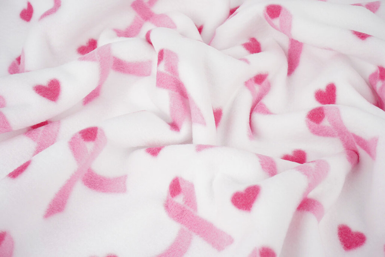 Oeko-Tex® Polaire Imprimée Strikjes Rose Oeko-Tex® Polaire Imprimée Strikjes Rose