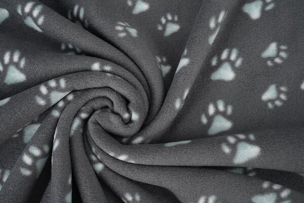 Oeko-Tex® Estampada Polar Huellas de Perro Gris Oeko-Tex® Estampada Polar Huellas de Perro Gris
