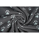 Oeko-Tex® Polaire Imprimée Empreintes de Pattes Gris Oeko-Tex® Polaire Imprimée Empreintes de Pattes Gris