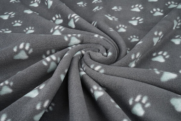 Oeko-Tex® Estampada Polar Huellas de Perro Gris Oeko-Tex® Estampada Polar Huellas de Perro Gris