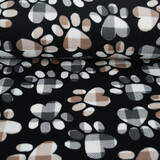 Oeko-Tex®  Estampada Polar Hondenpoot Negro