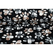 Oeko-Tex® Stampata Polare Hondenpoot Nero Oeko-Tex® Stampata Polare Hondenpoot Nero