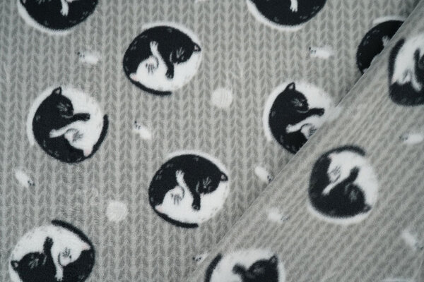 Oeko-Tex® Stampata Polare Cats Oeko-Tex® Stampata Polare Cats