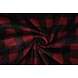 Oeko-Tex® Stampata Polare Geblokt Nero - Rosso Oeko-Tex® Stampata Polare Geblokt Nero - Rosso