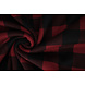 Oeko-Tex® Stampata Polare Geblokt Nero - Rosso Oeko-Tex® Stampata Polare Geblokt Nero - Rosso