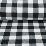 Oeko-Tex® Bedruckte Polar Geblockt Schwarz - Weiß Oeko-Tex® Bedruckte Polar Geblockt Schwarz - Weiß