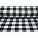 Oeko-Tex® Polaire Imprimée à Carreaux Noir - Blanc Oeko-Tex® Polaire Imprimée à Carreaux Noir - Blanc