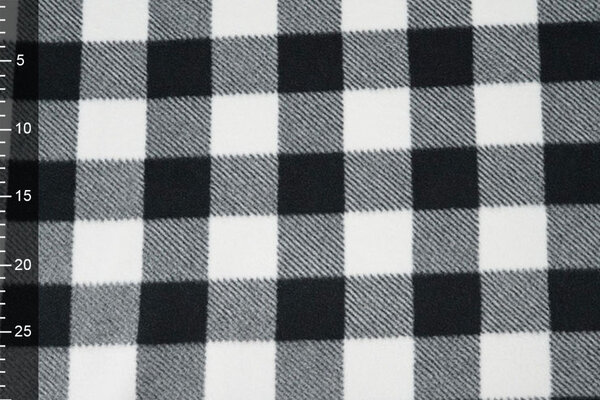 Oeko-Tex® Stampata Polare Geblokt Nero - Bianco Oeko-Tex® Stampata Polare Geblokt Nero - Bianco